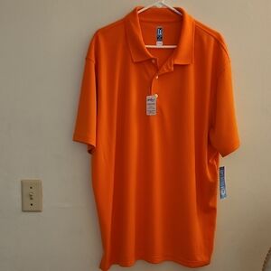 XXL PGA Tour Vibrant Orange Polo Shirt